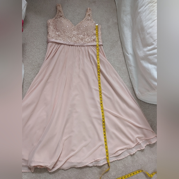 Petal Pink Mori Lee 714 Formal Bridesmaid Dress - Picture 7 of 11